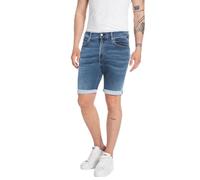 REPLAY MA981Y RBJ.901 Shorts Hyperflex, Vaqueros Hyperflex con Stretch para hombre, Azul (Medium Blue 009), 31W