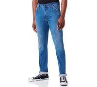 REPLAY Mickym Cónico Ajustado Hombre Denim Vaqueros Hombre En Azul UK 30-36