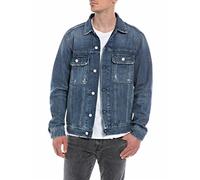 REPLAY Mv843 Chaqueta Vaquera, 007 Dark Blue, XS para Hombre