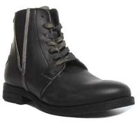 Replay Newkirk Hombre Cordones Botines de Piel en Color Piedra Talla UK 6-12