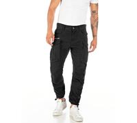 Replay Pantalón Cargo de Hombre COMFORT COTTON TWILL - Confort Fit - Negro Verde