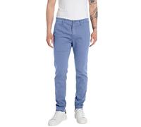 Replay Pantalones cargo para hombre Hyperflex, azul (Blue Denim 277), 36W / 32L