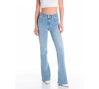 Replay Pantalones Vaqueros Ajustados para Mujer New Luz Flare, 010 Azul Claro., 27W x 32L