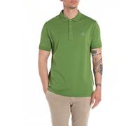 Replay Polo de algodón de manga corta para hombre, verde (Combat Green 830), M