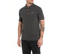 Replay Polo de hombre de algodón de manga corta, negro (Blackboard 099), M