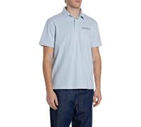 Replay Polo de Manga Corta para Hombre, Azul Claro 583 (Azul), XL