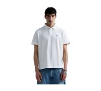 Replay- Polo de Piqué Elástico de Algodón- Tops- Hombre- Blanco- L- Polo de Piqué Elástico de Algodón