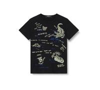 Replay Sb7404 Camiseta, 098 Negro, 6 años para Niños