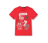 Replay Sb7404 Camiseta, 663 Red, 14 años para Niños