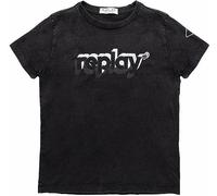 REPLAY Sb7404 Piece Dyed Organic Cotton Camiseta, Negro 098, 10 Años para Niños