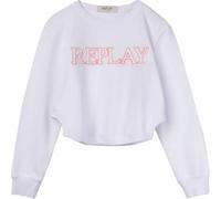 Replay Sg2136 Sudadera, Blanco (001 White), 8 años para Niñas