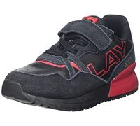 Replay Shoot Jr-Elastic-Zapatillas Deportivas para niño, 178black Red, 31 EU