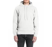 Replay Sudadera básica con capucha 011 Natural White, M