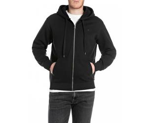 Replay Sudadera básica con Capucha para Hombre, 098 Negro., M