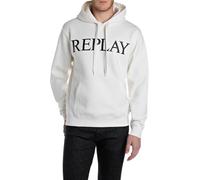 Replay Sudadera con Capucha para, 011 Natural White, S
