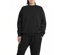 REPLAY Sudadera de algodón para Mujer Second Life Collection, Negro 098, XS