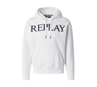REPLAY Sudadera negro / blanco S negro / blanco