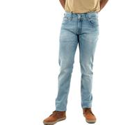 Replay Vaqueros de hombre Grover de corte recto y elástico, azul (Light Blue 010), 29W / 32L
