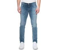 Replay Vaqueros Hombre Anbass Slim-Fit Hyperflex Bio con Stretch, Azul (Medium Blue 009), 33W / 32L