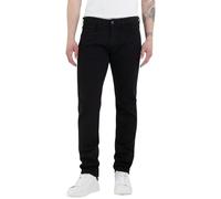 Replay Vaqueros Hombre Anbass Slim-Fit Hyperflex con Stretch, Negro (Black 098), 34W / 32L