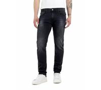Replay Vaqueros para hombre Anbass slim fit con power stretch, gris (Dark Grey 097), W32 x L32