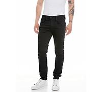 Replay Vaqueros para hombre Anbass Slim-Fit Hyperflex con elástico, negro (Black 098), 34W / 34L