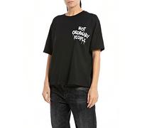 REPLAY W3071c Camiseta, 098 Negro, M para Mujer