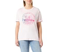 REPLAY W3232 Camiseta, 664 Light Rose, M para Mujer