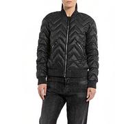 REPLAY W7807 Recycled Dull Nylon Cazadora, Negro 098, XXS para Mujer