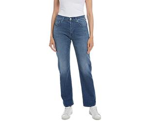 REPLAY WB461 Maijke Straight Indigo Stretch Jeans, Medium Blue 009, 26W / 28L para Mujer