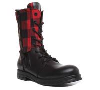 REPLAY Welkom Cremallera Lateral Con Studd Cordones BT Negro Rojo Talla GB 3-8