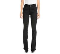 Replay Wlw689 Newluz Flare Jeans, Negro 098, 25W / 32L Mujeres