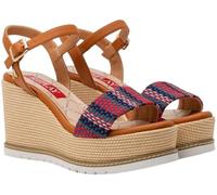 Replay Zapatos de cuña con correa para mujer, 2309 Beige Red, 35 EU