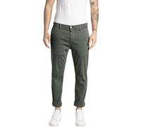 Replay Zeumar Hyperchino Color Xlite Pantalón, 030 Verde Militar, 30W x 30L para Hombre