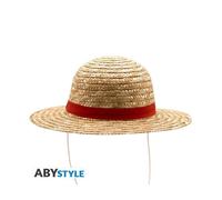 ABYSTYLE - Sombrero de paja Luffy - Producto oficial - Talla adulto - Accesorio Cosplay pirata - Sombrero icónico