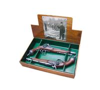 Réplica de 2 pistolas italianas de duelo año 1825 de 39,5 cm de made