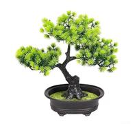 Réplica de árbol bonsái de bajo cuidado para exhibición interior que mantiene la integridad y la cohesión visual Cambios de iluminación estacionales
