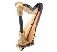 Réplica De Arpa En Miniatura, Modelo De Arpa Artesanal De Madera De 3,5 Pulgadas, Exquisitos Adornos De Instrumentos Musicales Con Estuche De Regalo Para Regalo De Navidad Y Cumpleaños