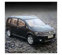 Réplica De Coche Vehículos De Motor 26CM Escala 1:18 para Volkswagen Touran SUV Coche En Miniatura De Aleación Vehículo De Metal Fundido A Presión Coleccionable Coche Modelo a Escala(Black)
