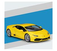 Réplica De Coche Vehículos De Motor Colección De Adornos De Simulación De Coche Deportivo De Aleación For Lamborghini Huracan LP610-4 Aventador (Escala 1:24) Coche Modelo a Escala(Yellow)