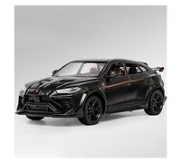 Réplica De Coche Vehículos De Motor Escala 1:24 Coche For Lamborghini Urus, Modelo De Coche De Aleación De Fundición A Presión, Coche Extraíble con Luz Coche Modelo a Escala(Black)
