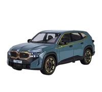 Réplica De Coche Vehículos De Motor For BMW XM SUV 1:24 Coche En Miniatura De Aleación Sonido Y Luz Extraíble Decoración De Colección De Coches Deportivos Coche Modelo a Escala(Blue)