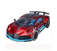 Réplica De Coche Vehículos De Motor For Bugatti Divo 1:18 Coche En Miniatura De Aleación Sonido Y Luz Extraíble Decoración De Colección De Coches Deportivos Coche Modelo a Escala(Red)