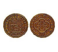 Réplica de color oro Escudos español Armada Bounty monedas tesoro pirata, G73 * * * Una Moneda por pedido * * *