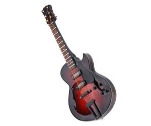 Réplica de Guitarra en Miniatura con Soporte y Estuche, de Navidad y Cumpleaños para Niños o Amigos Músicos (modelo de 18cm)
