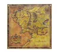 Réplica de mapa de metal de El Señor de los Anillos