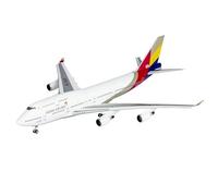 Réplica de Modelos de Aviones Modelo de avión con Pantalla a Gran Escala 17 CM 1/400 para Asiana Airlines B747-400 HL7428 Modelo de avión en Miniatura con Acabado estático