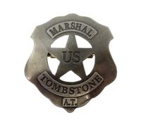 Réplica de una placa del servicio de alguaciles de los estados unidos