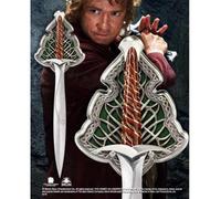Replica espada de acero the noble collection el hobbit bilbo baggin dardo tamaño real 55 cm