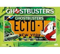 Réplica Placa Mineralógica Ghostbusters Ecto-1 Licencia Matrícula Replica
